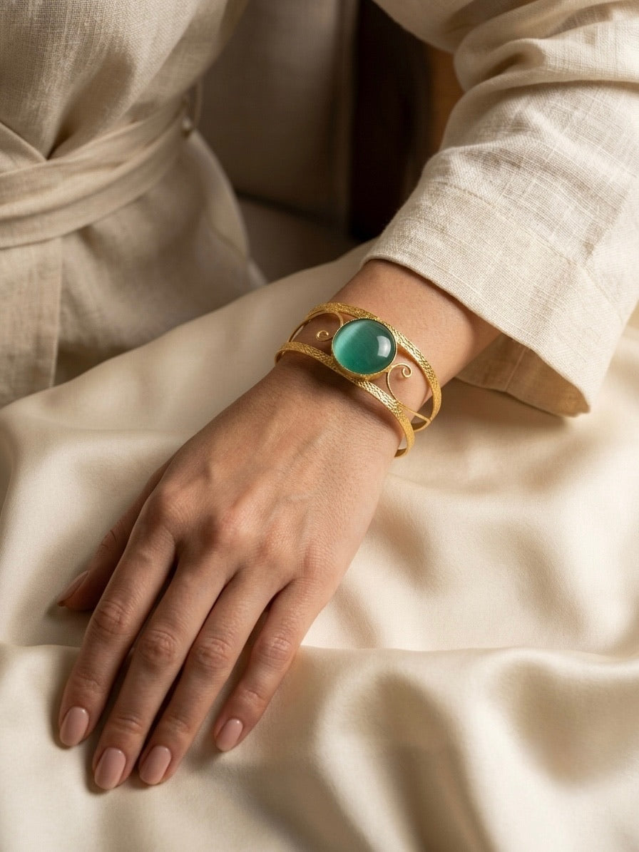Solis Gemstone Statement Cuff