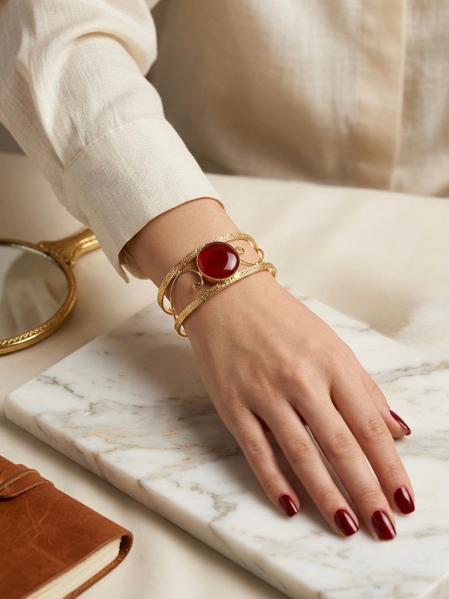 Solis Gemstone Statement Cuff
