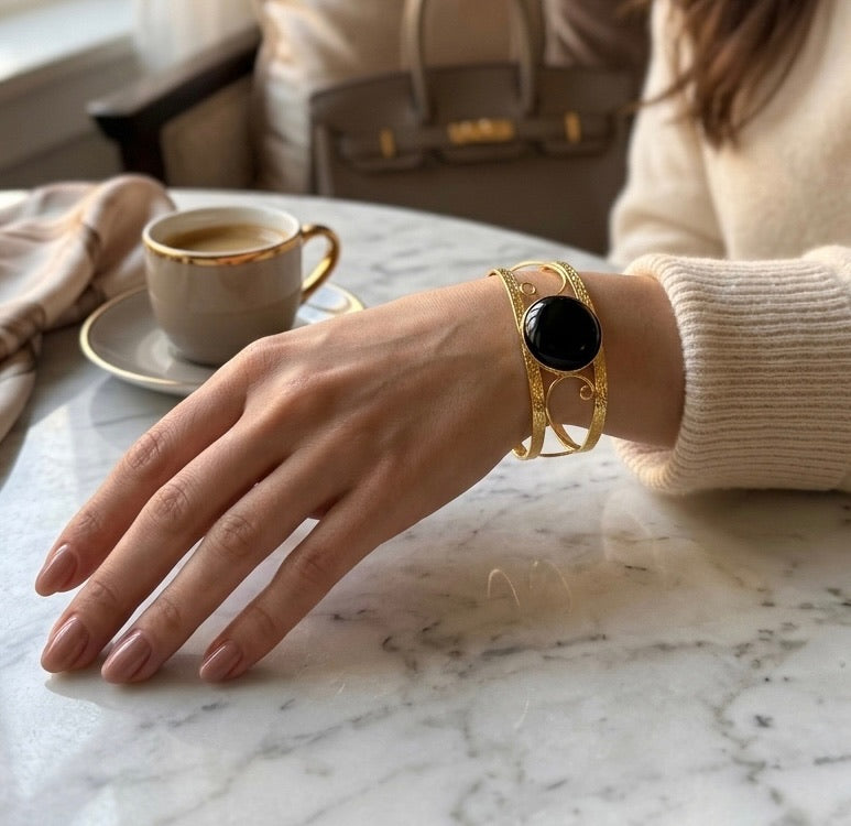 Solis Gemstone Statement Cuff