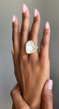 Luna Mother of Pearl Ring