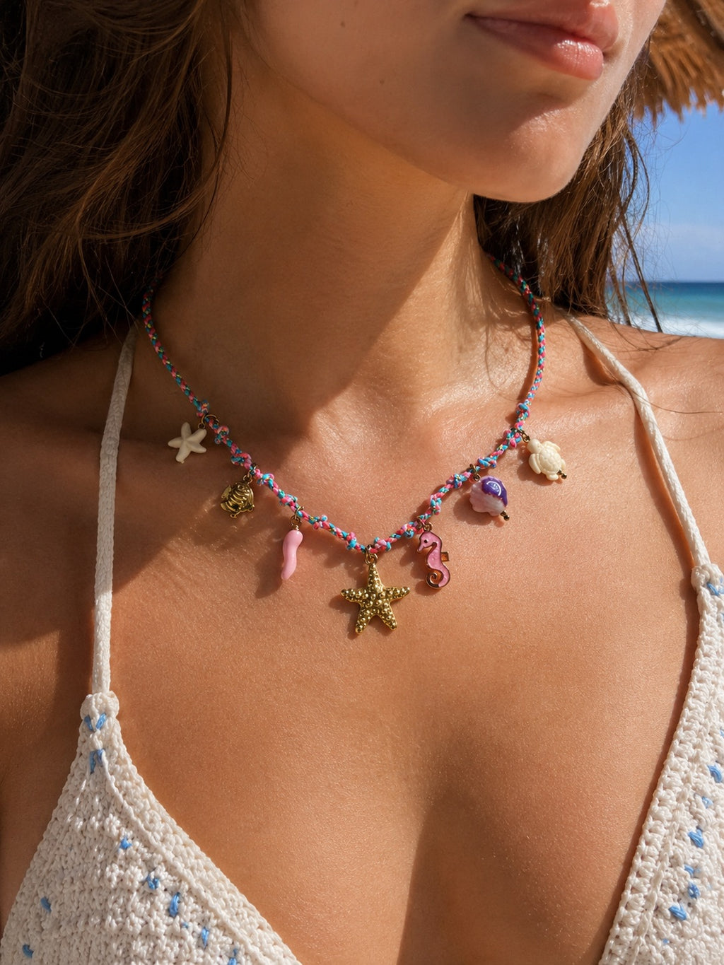 Marina Starfish Charm Necklace