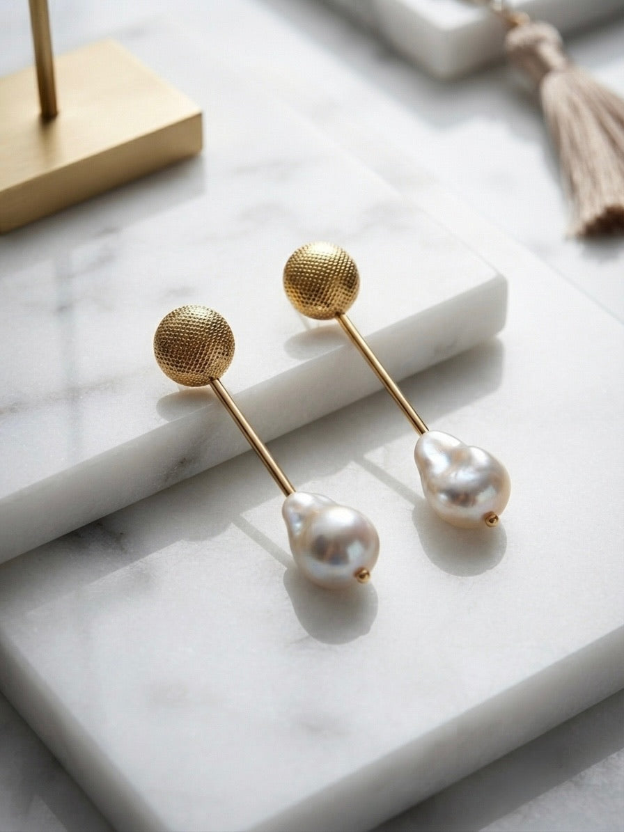 Oceania Linear Drop Earrings